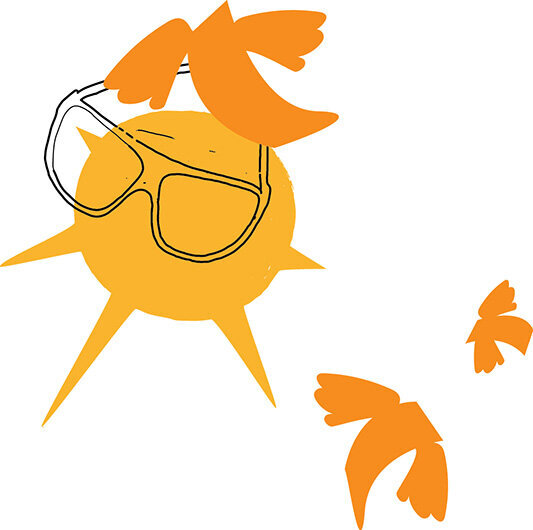 Briller og flyvende penger