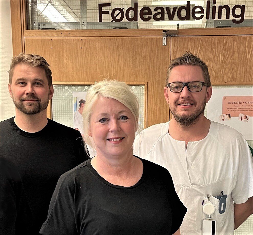 Bildet viser ledelsen ved sykehuset i Kristiansund