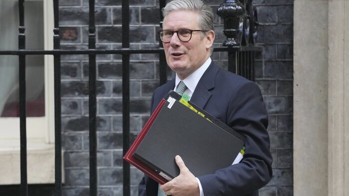 Bildet viser britenes statsminister Keir Starmer