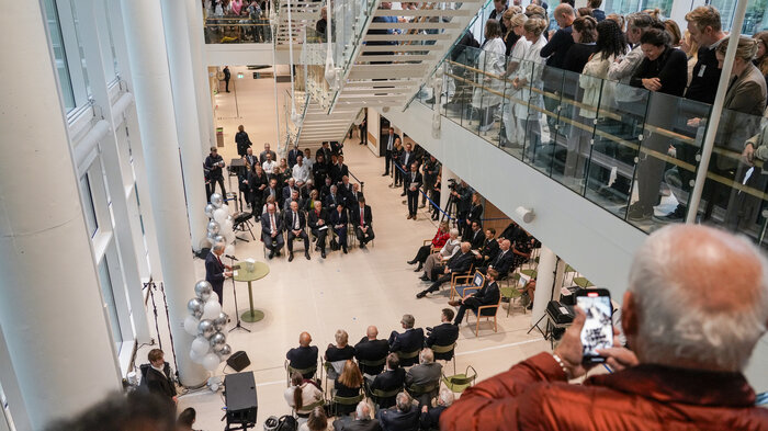 Bilde fra åpningen av nye Rikshospitalet