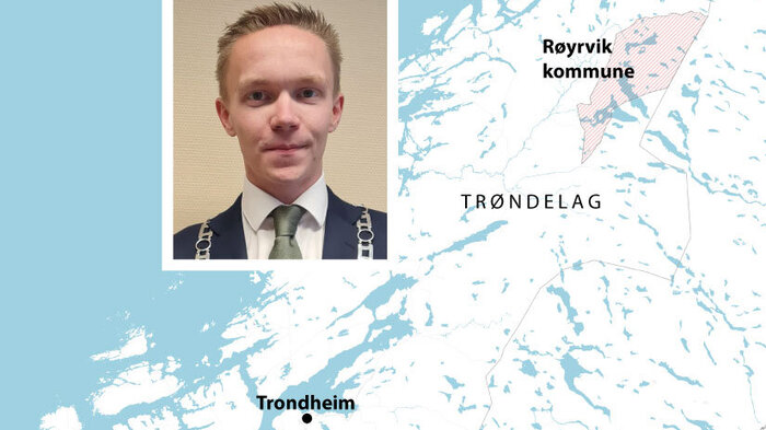 bilde av kennet tømmermo reitan og kart over røyrvik