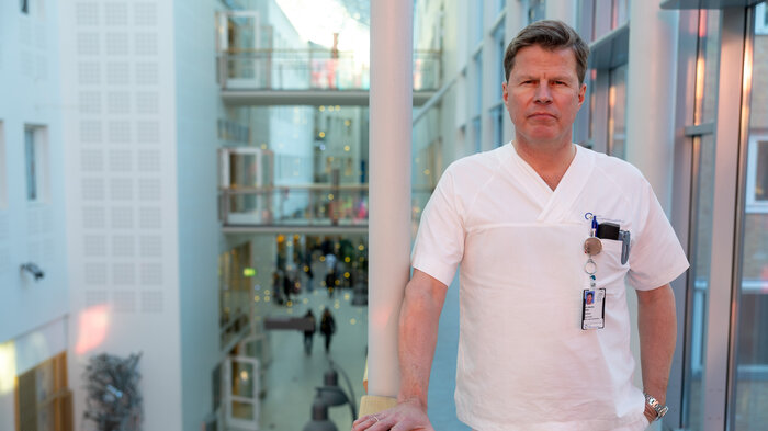 Are Martin Holm er lungelege på Rikshospitalet