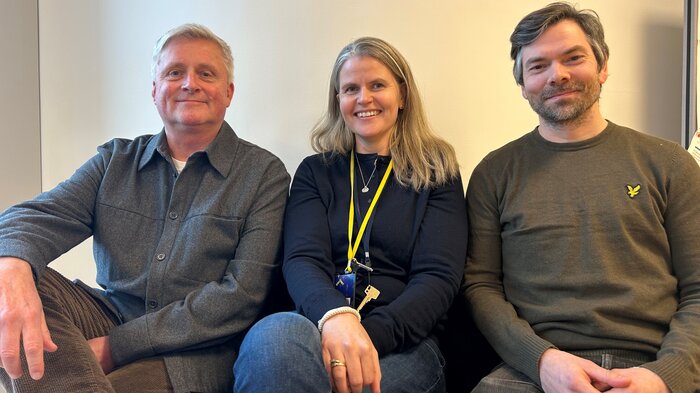 Bildet viser Dag Gunnar Stubberud, Ingrid Harg og Pål Solberg.