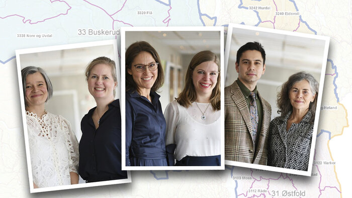 Nye fylkesledere i Akershus, Østfold og Buskerud Bildet viser nye fylkesledere i gamle Viken