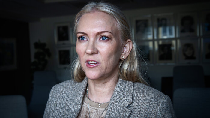 Bildet viser NSF-leder Lill Sverresdatter Larsen