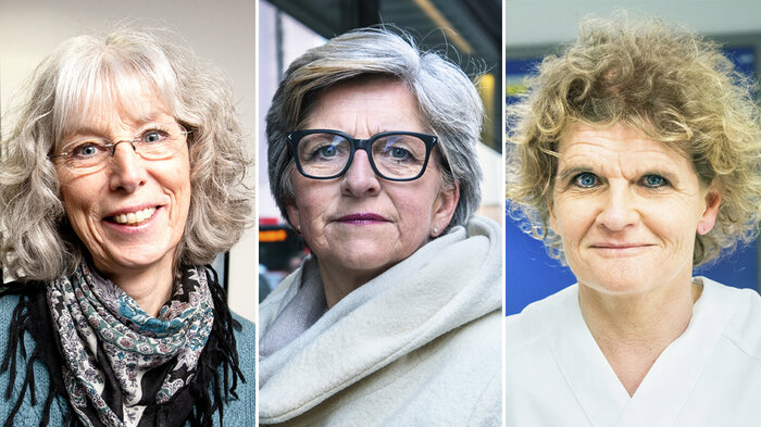 Bildet viser Anne Merete Bull, Eli Gunhild By og Cathrine Krøger 