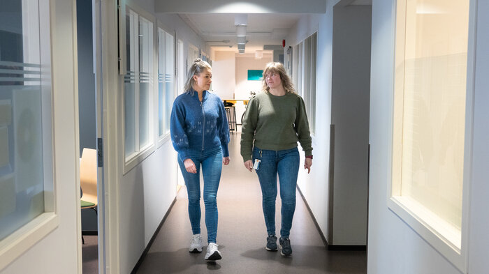 bildet viser fadder og fadderbarn i Haugesund hjemmetjeneste