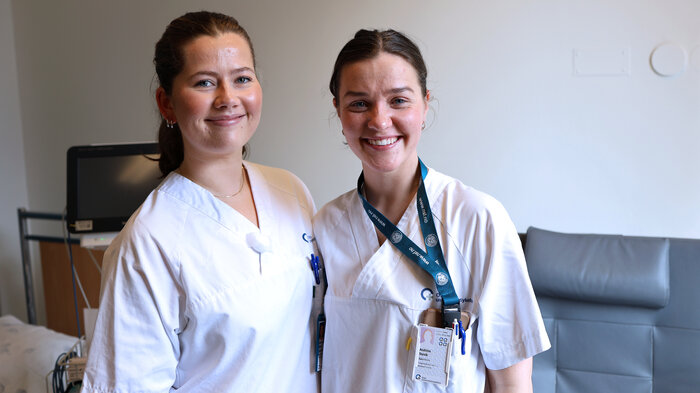 Bide viser Vilde Haugland Bjorå og Andrine Stevik