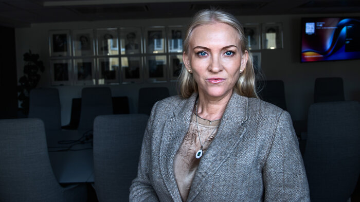 Bildet viser Lill Sverresdatter Larsen, NSF-leder