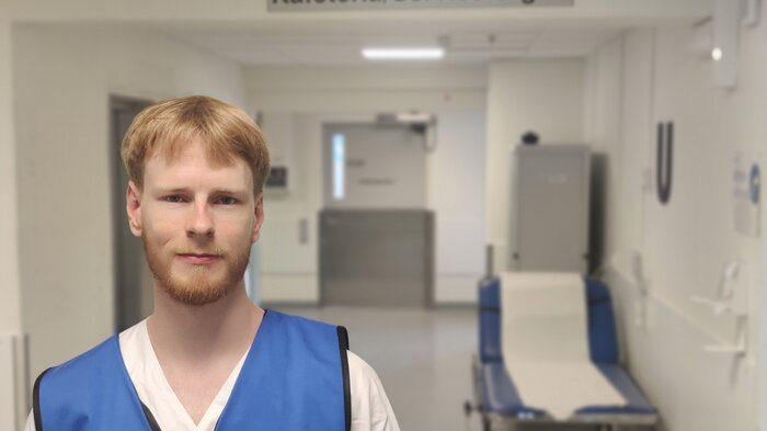 Bildet viser pasientvert Lars Martin Johannessen