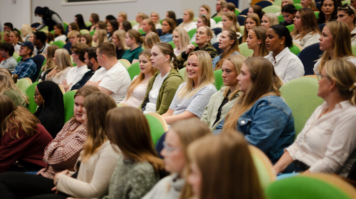 Bildet viser studenter på NTNU Gjøvik.