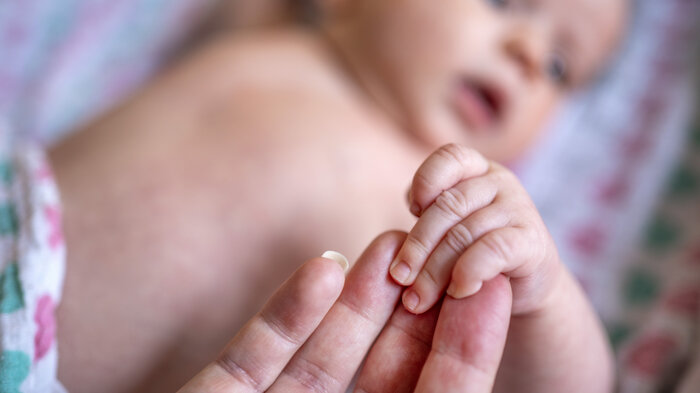 Illustrasjonsbilde av nyfødt barn.