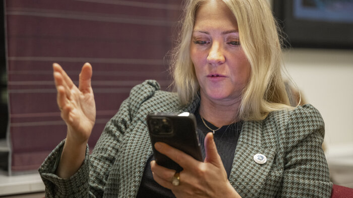 Bildet viser Lill Sverresdatter Larsen, NSF