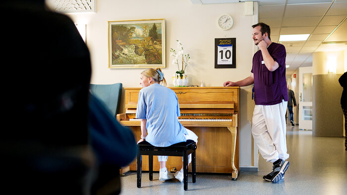 Bildet viser Ingvild Bang og Martin Elstad Myrenget