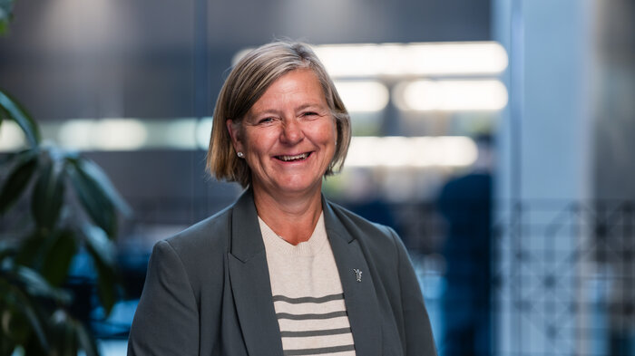 Bildet viser presidenten i Legeforeningen, Anne-Karin Rime.