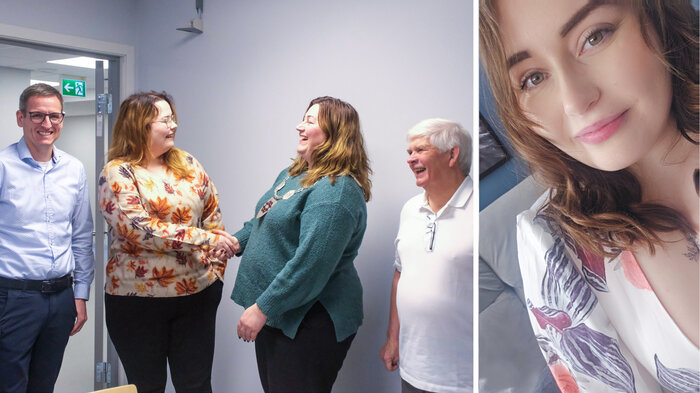 Bilde av ansatte ved helsestasjon for eldre i Fauske