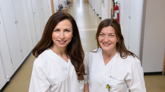 bildet viser Denisa Velic og Ingvild Hestnes