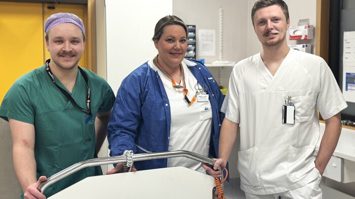 Bildet viser Ole Ulsanden, Ragna Lovise Bjørke og Mikkel Jordbuen.