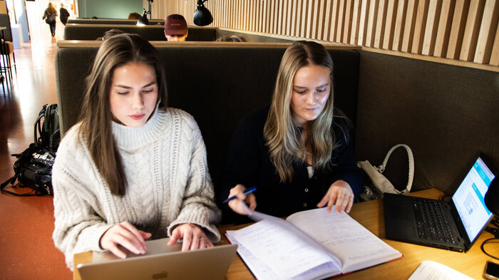 Bilde av Astrid Aas-Pedersen og venninnen Katinka