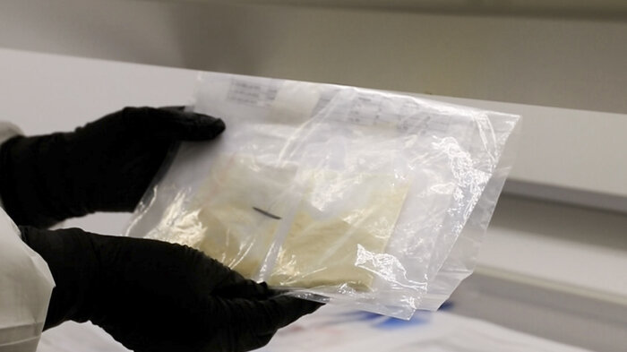 Bilder viser beslaglagte Nitazener.