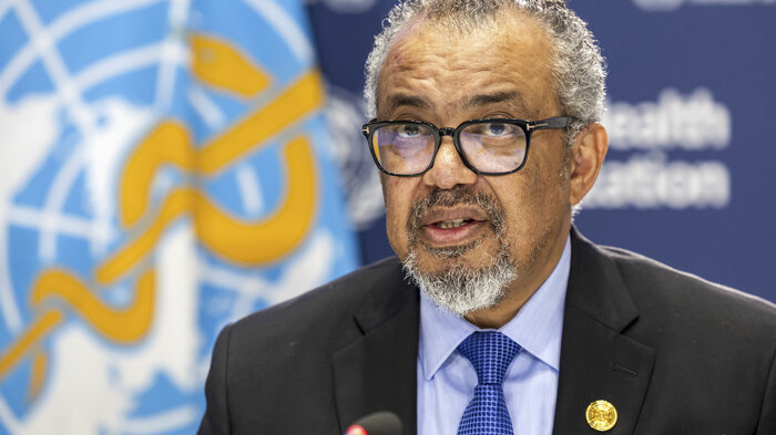 Bildet viser WHO-sjef Tedros Adhanom Ghebreyesus.