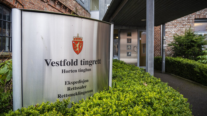 Bildet viser Vestfold tingrett i Horten.