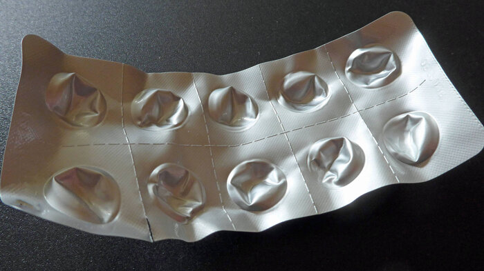 Bilde av tom pillestripe