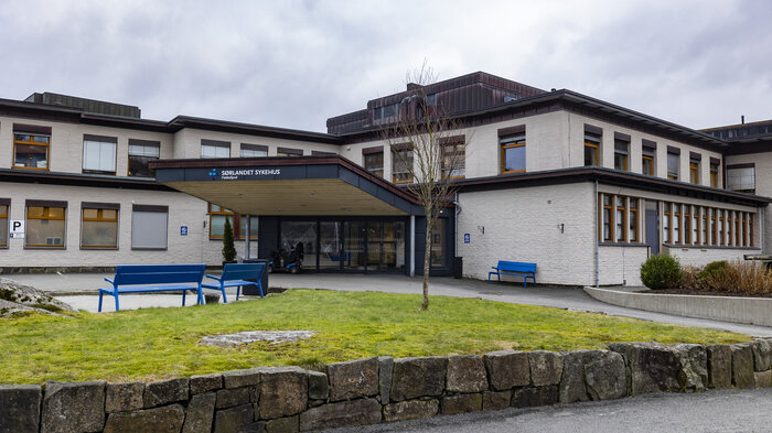 Bildet viser Flekkefjord sykehus