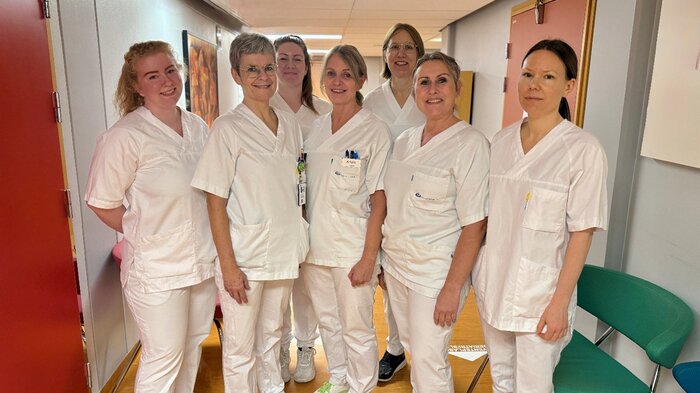 Janne Dahlby Rostad og de andre på avdelingen