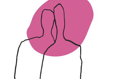 To mennesker som lener seg inntil hverandre