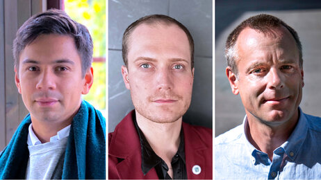 Bildet viser de tre innleggsforfatterne