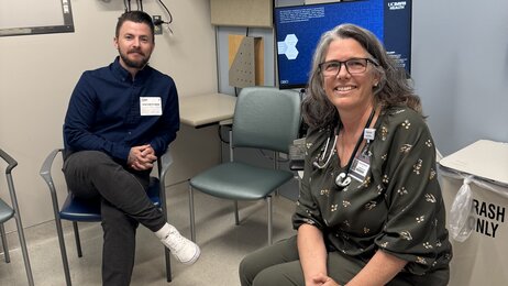 Bildet viser Lasse Johan Thue og Alana Rothman.