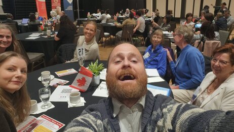 Bildet viser helsesykepleier Per Arthur Andersen i Canada