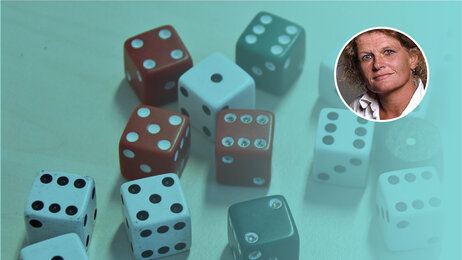 Bildet viser mange terninger