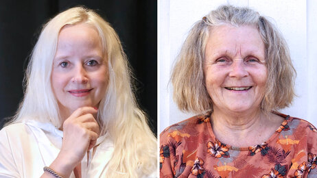 Bildet viser innleggsforfatterne Birgit Lie Haugen og Kari Mette Singstad