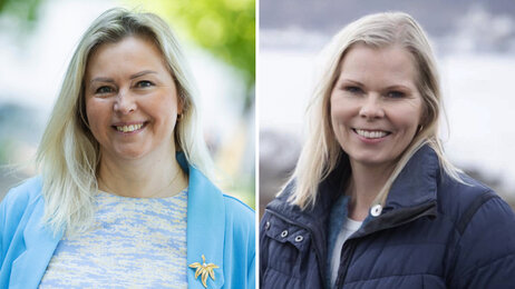 Bildet viser portretter av Ina Giske og Bente Helene Gran.