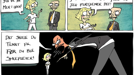 Stripe om lønn til sykepleiere