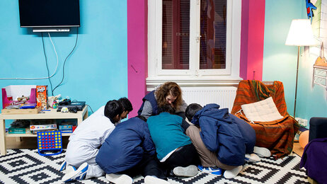 Mindreårige flyktninger. Lesbos, Hellas 2016.