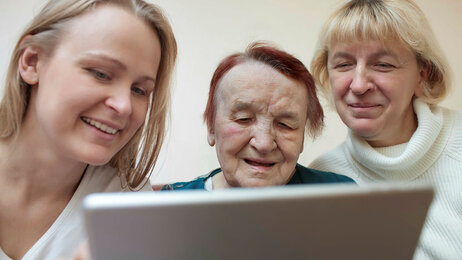 Nettbrett på sykehjem