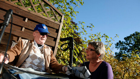 Glemmen sykehjem, Fredrikstad. Beboer Ernst Eriksen.