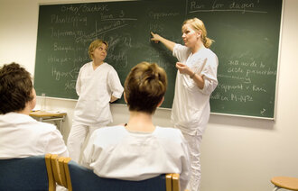 Studenter ved Høyskolen Diakonova i Oslo.