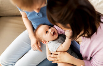 Familiesykepleier, mor og barn