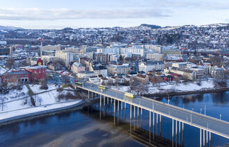 St. Olavs hospital sett fra luften