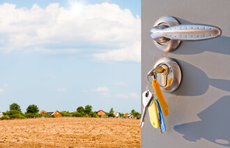 En dør er låst opp