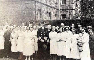 Kong Haakon og norsk helsepersonell ved Craiglockhart i Skottland