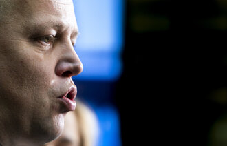 Finansminister Trygve Slagsvold Vedum