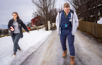 Bildet viser Fredric Treland og Camilla Løkke