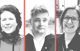 Bilde viser portrett av Gunn Johanne Skår, Kristian Imingen Skjellet  og Ragnhild Jakobsson                  