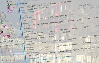 Bildet fra journalprogrammet Helseplattformen og St. Olavs hospital