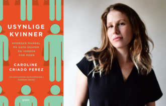 Bildet viser boken "Usynlige kvinner" og forfatteren Caroline Criado Perez